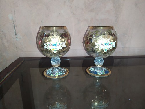Paire verre cristal de - paire, en