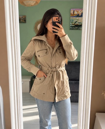 Veste saharienne trench kaki - saharienne, /