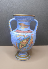 Vase Amphore Grec Vintage Bleu