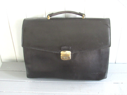 Cartable cuir noir - cuir,