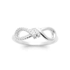 Bague motif noeud oxydes de