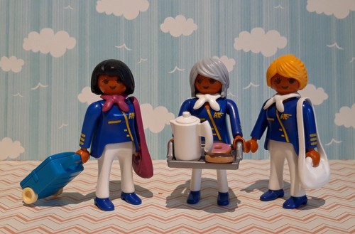 Playmobil flight hostess plane - flight,