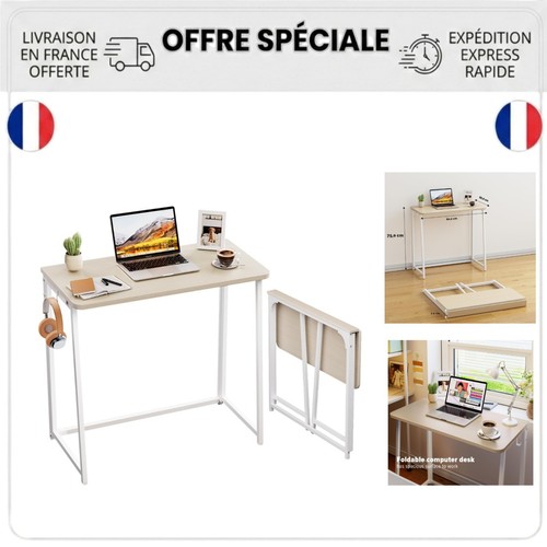 Bureau pliable beige - bureau, cm