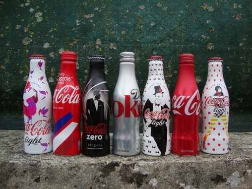 Lot bouteilles de coca - de,