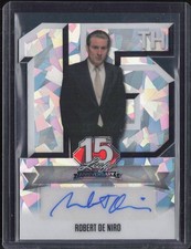2025 Leaf 15th Anniversary Crystal Silver Die Cut Robert De Niro 1/1 Auto 