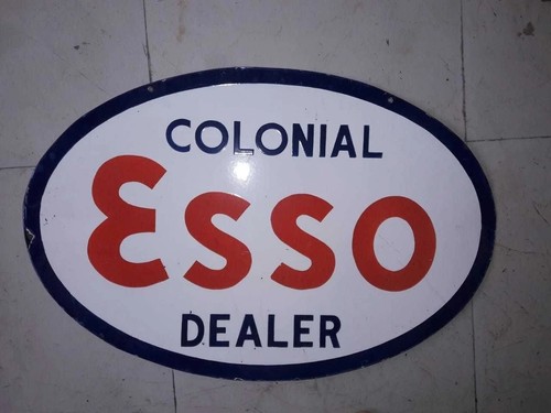 Porcelian esso enamel sign - porcelian,