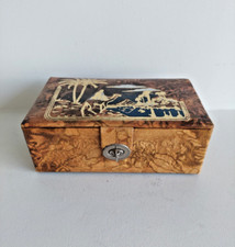 Jolie Boite à Bijoux Orientale - Coffret Recouvert Cuir? simili Estampé et Teint