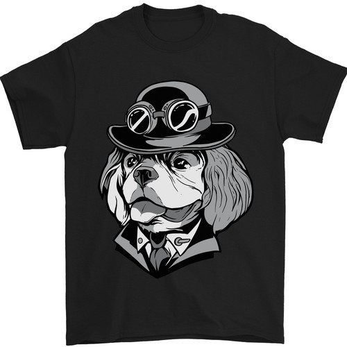 Steampunk king charles spaniel - steampunk,