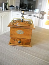 OLD AND SUPERB PEUGEOT VARNISHED WALNUT COFFEE GRINDER - FINE MODEL T-