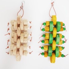 Jouet à mâcher pour perroquet fait à la main, cadeaux pour aras, calopsitte,