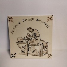 Carreau Carrelage Faience De Desvres 13cm Le Vieux Potier Desvrois Tiles Azulejo