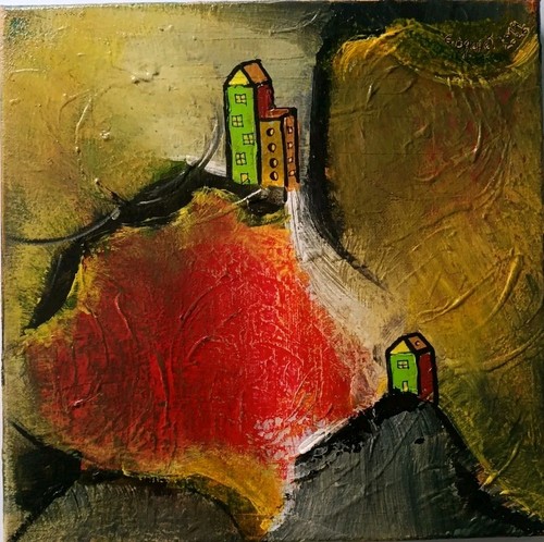 Tableau acrylique sur châssis - acrylique,