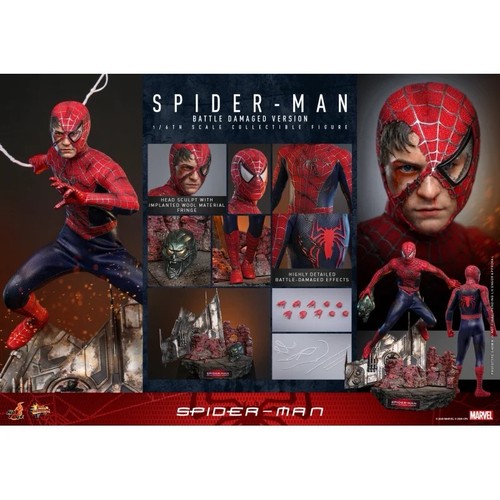 Hot toys spider man - hot, battle