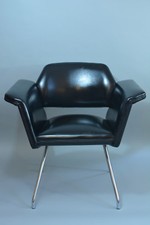 ARMCHAIR STEINER MOTTE GUARICHE A.R.P Prism BLACK Design Indus 1950 Vintage