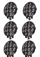 6x LED Phares Feux Longue Portée + Gabarit Blanc/Orange 12-24 120W Camions