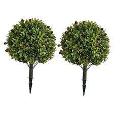 Lot De 2 Arbres Topiaires