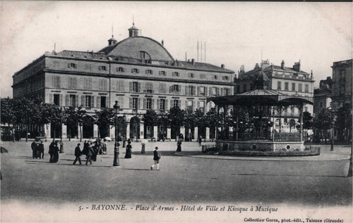 Cpa bayonne place d - cpa,