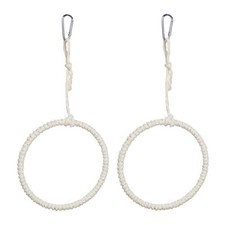 Balançoire pour oiseaux Lot 2 Jouet oiseau Anneau Cage Volière Perruche Canari