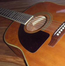 Ancienne Guitare acoustique Epiphone by Gibson gaucher AJ18S L/H NA