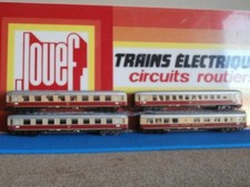 MARKLIN DB RAME 4 VOITURES METAL TEE RHEINGOLD (alimentation MARKLIN 3 rails)