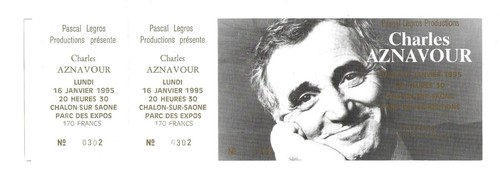 Rare ticket billet concert - ticket,