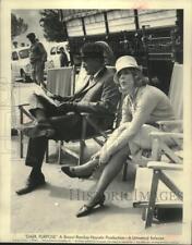 1964 Press Photo George Sanders and Micheline Presle in "Dark Purpose."