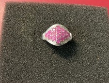 Ring with rubies 925 silver size 57 (5)