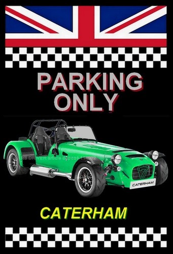 Plaque parking only caterham - plaque,