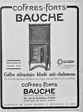 PRESS ADVERTISEMENT 1926 SAFES LEFT REFRACTORY ARMORED - MONOPOLY KEY