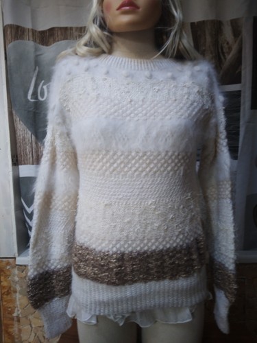 Superbe pull angora - , laine