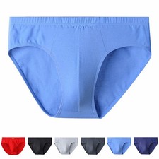 Slip homme coton confortable taille moyenne couleur unie sous vêtement toutes s