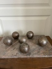 Lot 6 3 x 2 Boules Pétanque OBUT 740 G Compétition Vintage