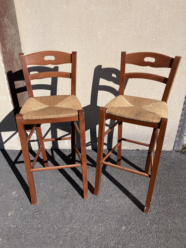 Chaise haute bar - en, bois