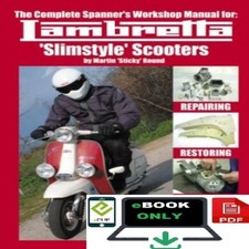 RARE-Complete Spanner's Workshop Manual for  Lambretta 'slimstyle' Scooters