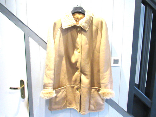 Manteau mouton retourné t - manteau, en