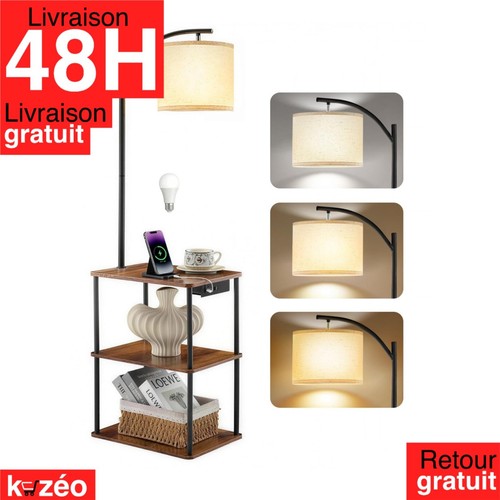Lampadaire avec table