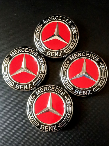 Cache moyeu mercedes - mercedes, 75mm