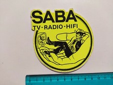 Autocollant Saba TV Radio Hifi