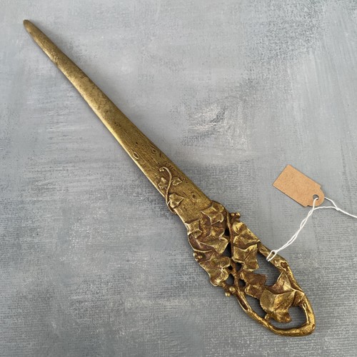 Coupe papier bronze signé - en,