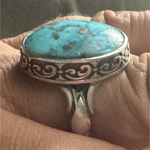 Bague sertie argent sterling
