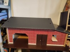 SCHLEICH GRANDE ECURIE GRANGE ETABLE  FERME EN BOIS 65X40 CM  VINTAGE