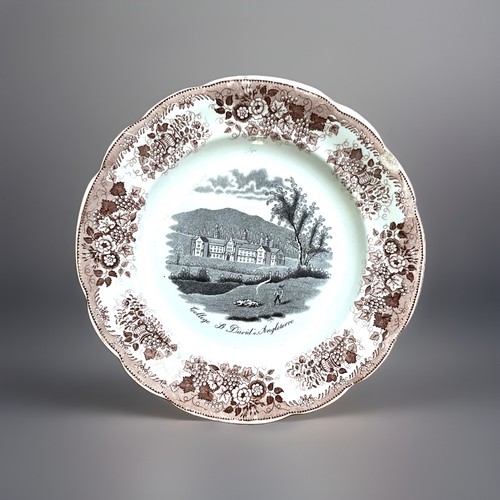 Assiette ancienne xixe 1844 - ancienne,