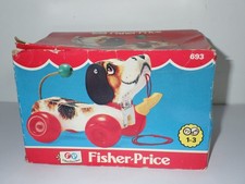 Jouet à tirer vintage - Chien