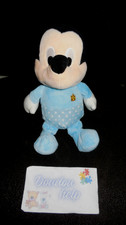 doudou peluche Mickey bleu