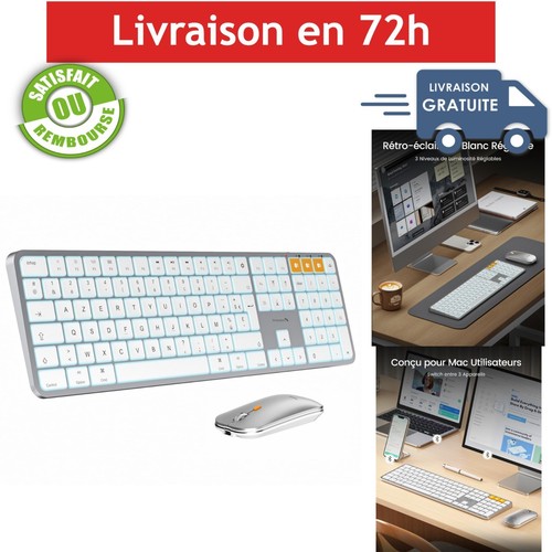 Ensemble clavier souris sans