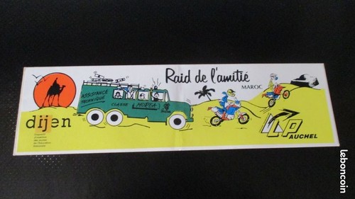 Autocollant vintage raid - , de