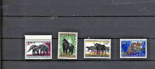 Congo belge surcharge - belge,