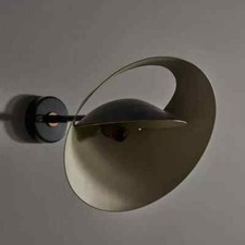 Rare Saturne Bougeoirs Par Serge Mouille Double Ombragée Lampes Lot De Murale