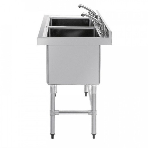 Plonge inox double éviers
