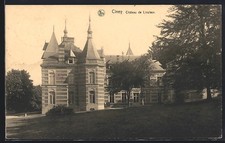 Old postcard Ciney, Chateau de Linclaux 1935 